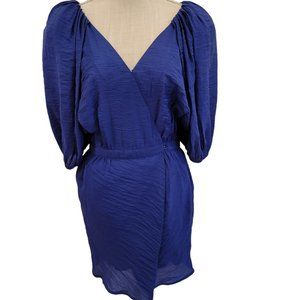 Elizabeth and James Puff Sleeve Surplice Sheath Dress Size 8